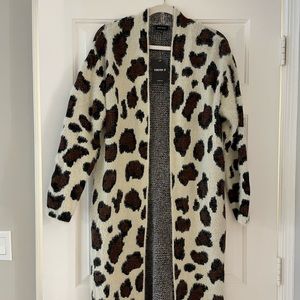 Leopard Long Cardigan Sweater